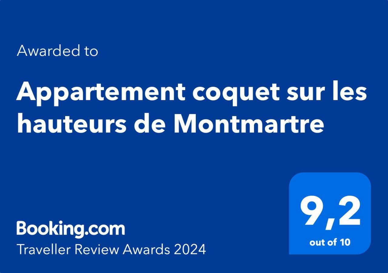 Appartement Coquet Sur Les Hauteurs De Montmartre Paris Exteriör bild